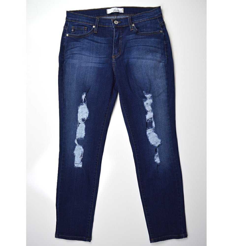 KanCan Distressed Skinny Jeans 5 - Picture 2 of 7
